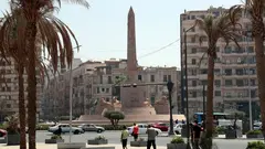 تُظهر هذه الصورة، التي التُقطت في 24 أغسطس/آب 2023، منظرًا لساحة التحرير في وسط القاهرة، مصر. (Photo: picture alliance/Xinhua/Sui Xiankai)