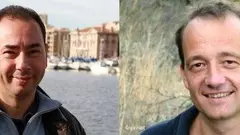 Khaled Al-Khamissi (left) and Stefan Weidner (photomontage: Susanne Schanda/DW)