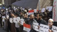 Salafists protesting in Cairo (photo: AP)
