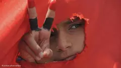جانب من مظاهرة احتجاجية في اليمن. د ب أ