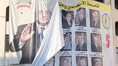Wahlplakat bei den palästinensischen Kommunalwahlen; Foto: René Wildangel
