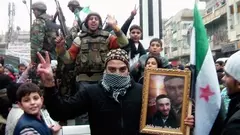 Soldiers of the Free Syrian Army in Khalidieh near Homs, Syria (photo: Reuters)