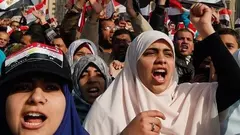 Protests in Tahrir Square on the first anniversary of the revolution (photo: Reuters)