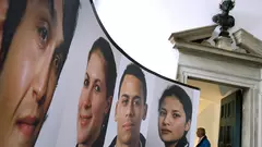 Exhibition on migration in the German city of Augsburg (photo: dpa)