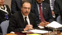 Tarek Mitri addressing the UN Security Council in 2006 (photo: AP)