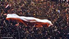 Mass protests at Tahrir Square in Cairo, 2011 (photo: dpa)