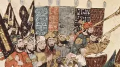 Yahya ibn Mahmud al-Wasiti, the 7th Maqāma of Maqamat al-Harīrī dating from the mid-10th century, with a 13th century illustration