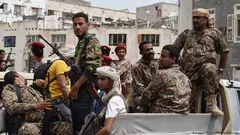 جنود يمنيون موالون للمجلس الانتقالي الجنوبي.