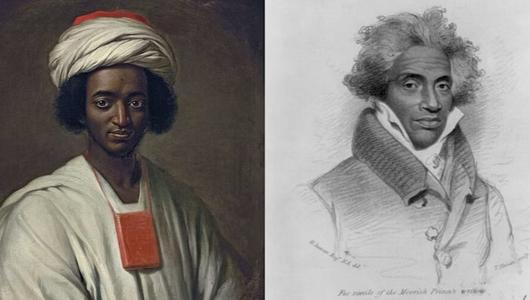 Portraits of two enslaved people: Ayuba Suleiman Diallo and Abdul Rahman Ibrahima ibn Sori. (Picture: National Portrait Gallery and Library of Congress via Wikimedia)